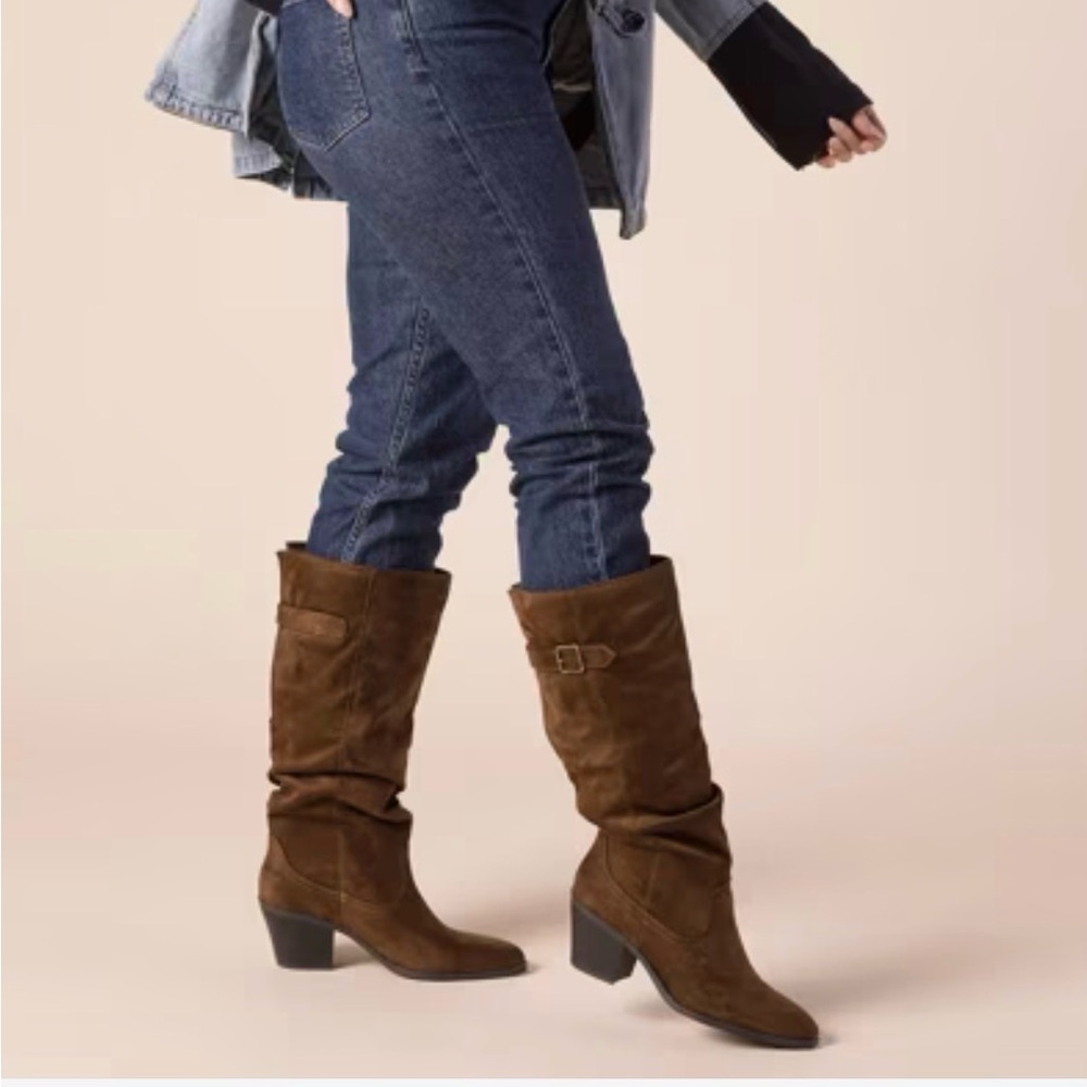 Brown Suede Women's Boots